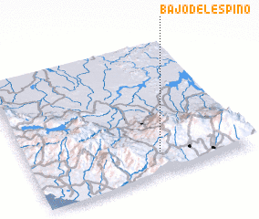 3d view of Bajo del Espino