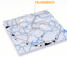 3d view of Talking Rock