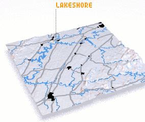 3d view of Lake Shore