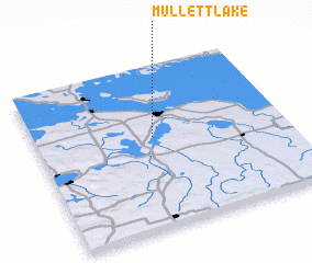 3d view of Mullett Lake