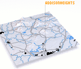 3d view of Addison Heights