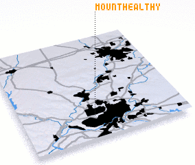 3d view of Mount Healthy