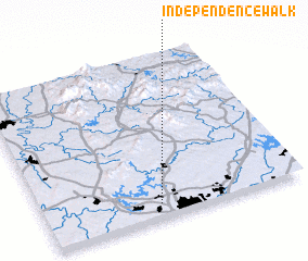 3d view of Independence Walk