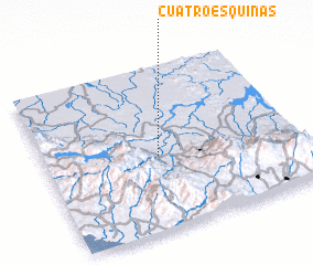 3d view of Cuatro Esquinas