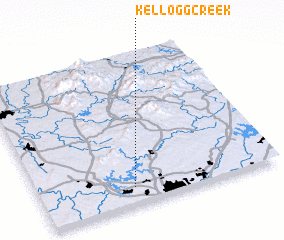 3d view of Kellogg Creek