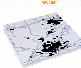 3d view of Dry Ridge