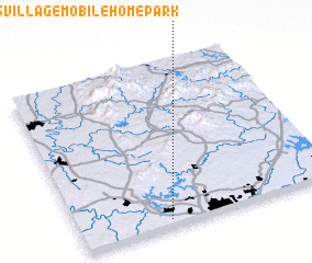 3d view of Blue Springs Village Mobile Home Park