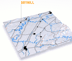 3d view of Dry Hill