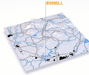 3d view of Iron Hill