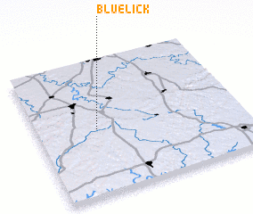3d view of Blue Lick