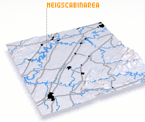 3d view of Meigs Cabin Area