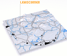 3d view of Lewis Corner