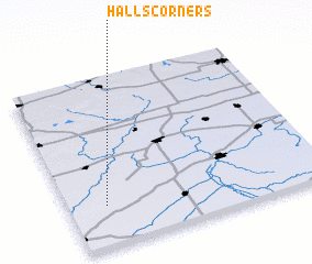 3d view of Halls Corners