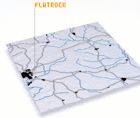 3d view of Flat Rock