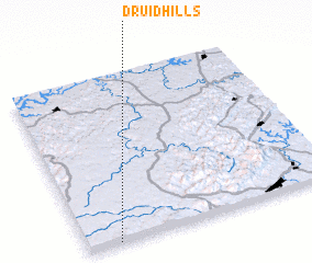 3d view of Druid Hills