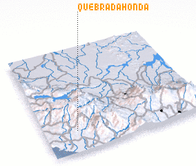 3d view of Quebrada Honda