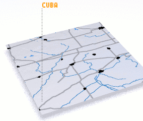 3d view of Cuba