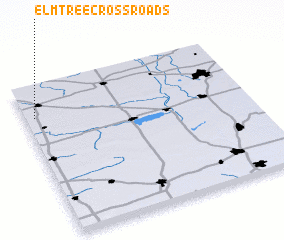 3d view of Elm Tree Crossroads