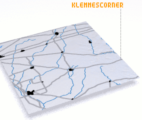 3d view of Klemmes Corner