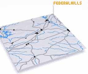 3d view of Federal Hills