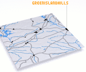 3d view of Green Island Hills