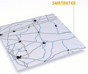 3d view of Saint Peter