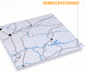 3d view of Webbs Cross Roads