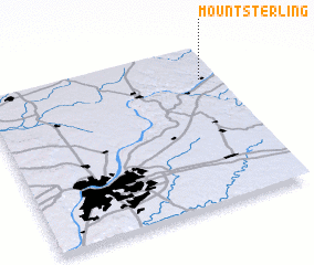 3d view of Mount Sterling