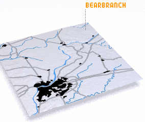 3d view of Bear Branch