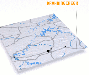 3d view of Drowning Creek