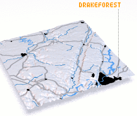 3d view of Drake Forest
