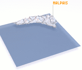 3d view of Mal País