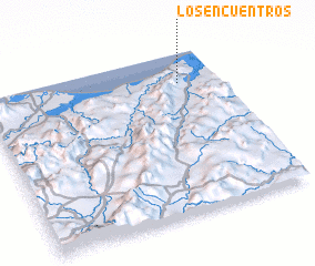 3d view of Los Encuentros
