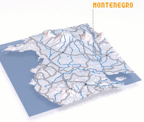 3d view of Montenegro