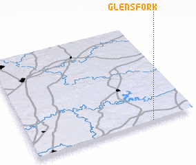 3d view of Glens Fork