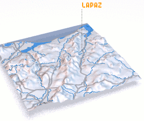 3d view of La Paz