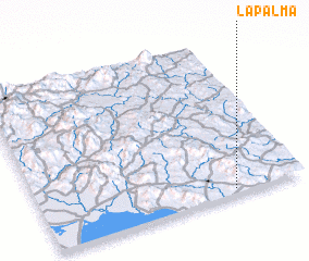 3d view of La Palma