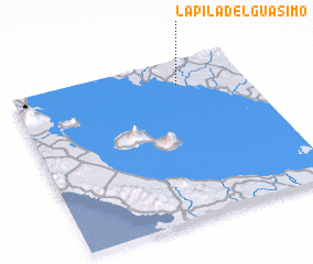 3d view of La Pila del Guásimo