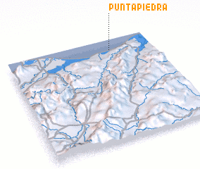 3d view of Punta Piedra