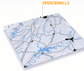 3d view of Spencer Hills