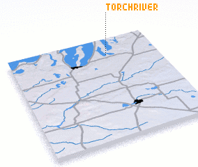 3d view of Torch River