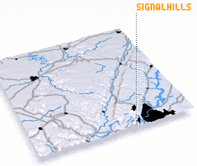 3d view of Signal Hills