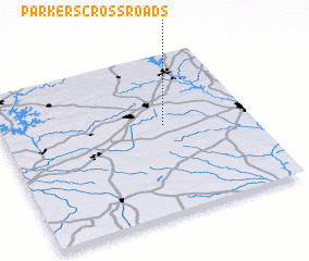 3d view of Parkers Crossroads