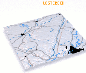 3d view of Lost Creek