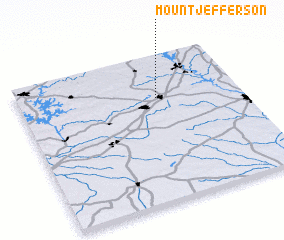 3d view of Mount Jefferson