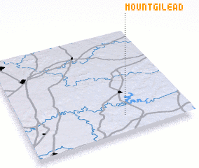 3d view of Mount Gilead