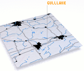 3d view of Gull Lake