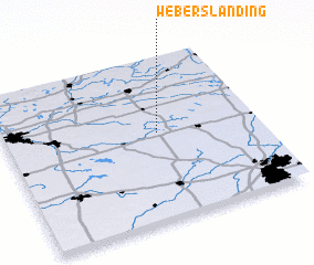 3d view of Webers Landing