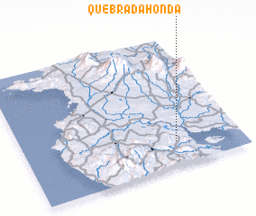 3d view of Quebrada Honda