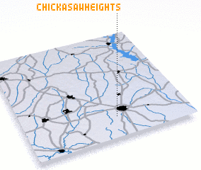 3d view of Chickasaw Heights